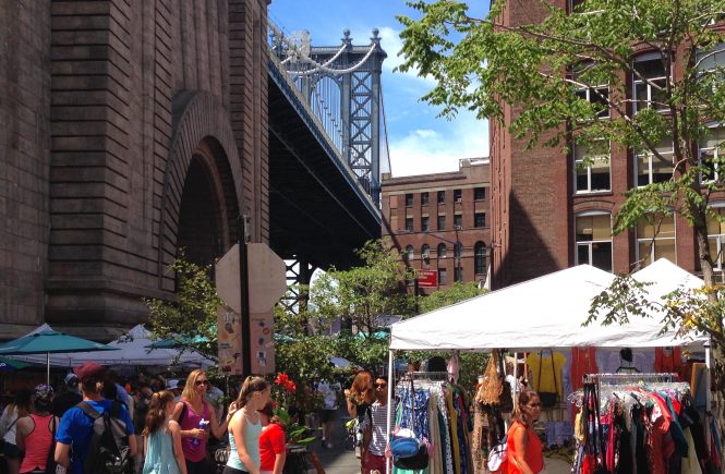 Flea market in DUMBO, Brooklyn
